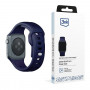Cinturino in silicone 3mk per Apple Watch 42/44/45/49 mm, blu oceano