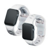 Cinturino in silicone 3MK per Apple Watch 4/5/6/7/8/9/SE/Ultra, 42/44/45/49 mm, bianco