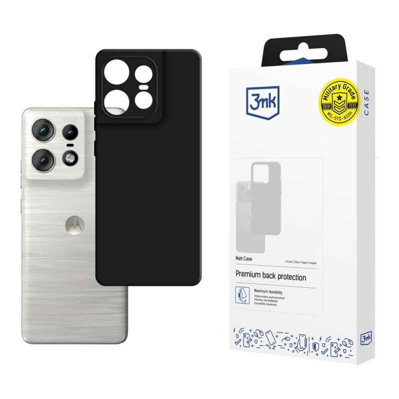 3MK Matt Case Motorola Edge 50 Pro, nero