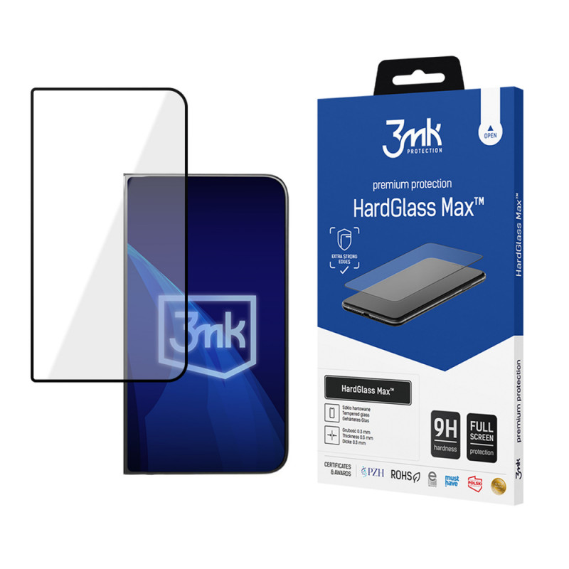 Vetro temperato 3MK HardGlass Max per Apple iPhone Duo, nero