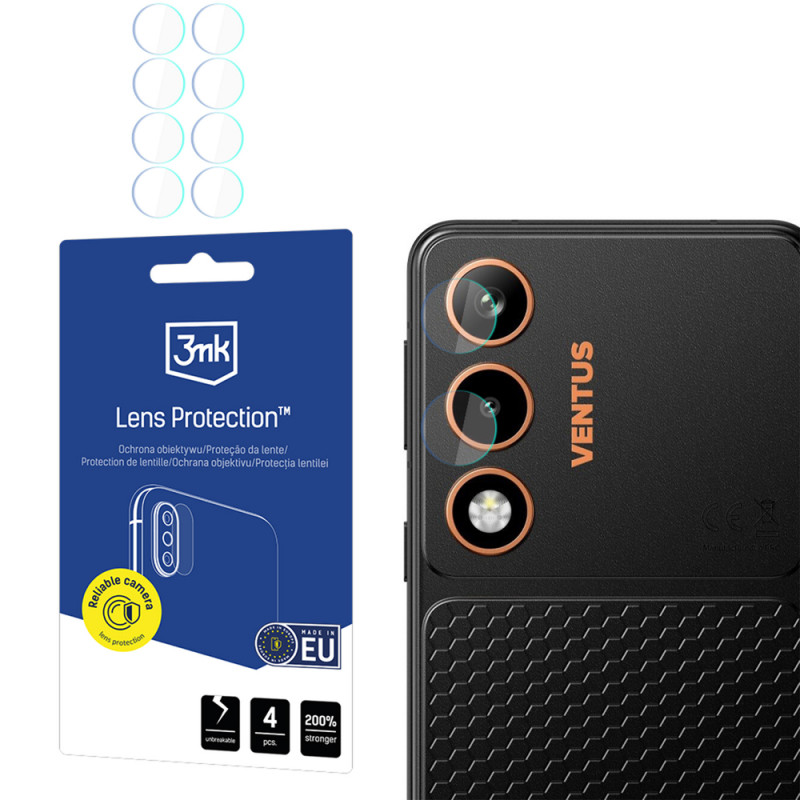 Protezione lente fotocamera 3MK Lens Protection per Hammer Ventus 5G (4 pz)