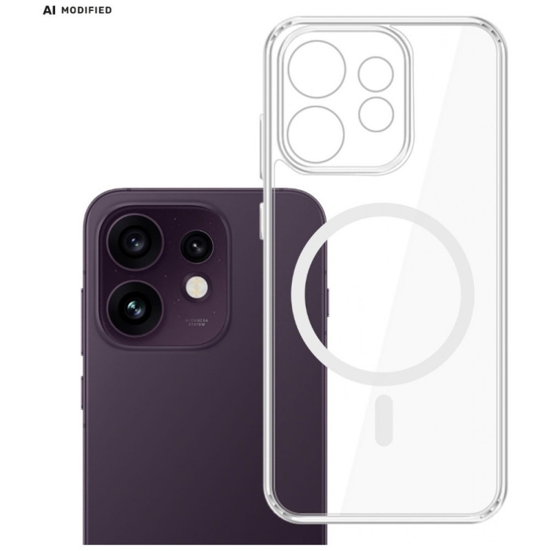 Custodia 3MK Armor MagCase per Oppo Reno 16 F / Reno 16 FS (CPH2859), trasparente