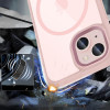 Custodia Tech-Protect MagMat MagSafe per Apple iPhone 15, rosa/trasparente