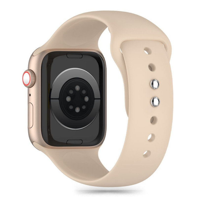 Cinturino in silicone Tech-Protect per Apple Watch 4/5/6/7/8/9/SE/Ultra 1/2 (42/44/45/49 mm), noce