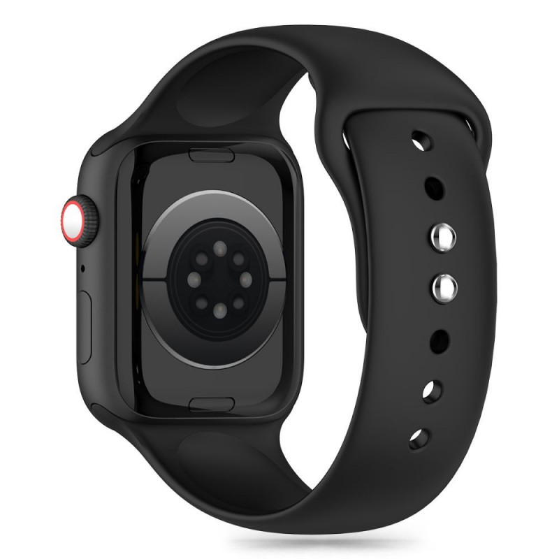 Cinturino in silicone Tech-Protect per Apple Watch 4/5/6/7/8/9/SE/10 (38/40/41/42 mm), nero