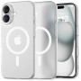 Custodia Tech-Protect MagSlim MagSafe per Apple iPhone 16, opaco/bianco