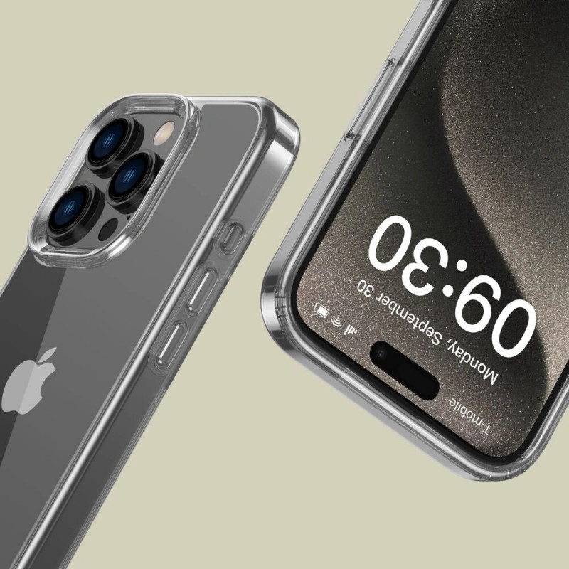 Custodia Tech-Protect Flexair Hybrid per Apple iPhone 16 Pro, trasparente