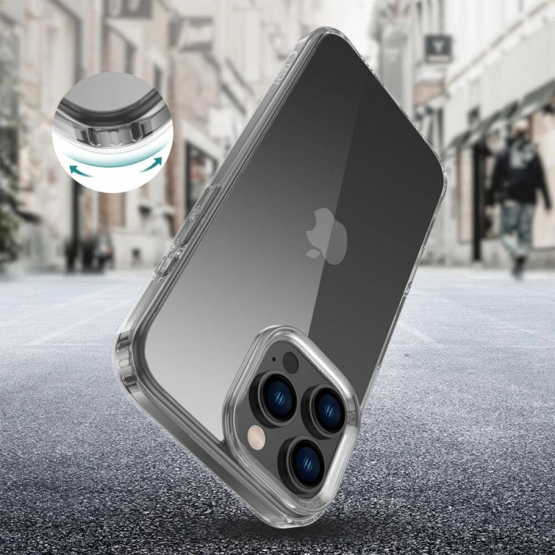 Custodia Tech-Protect Flexair Hybrid per Apple iPhone 16 Pro Max, trasparente