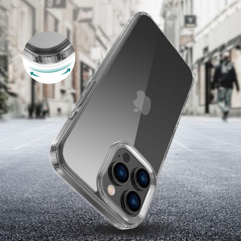 Custodia Tech-Protect Flexair Hybrid per Apple iPhone 16 Pro Max, trasparente