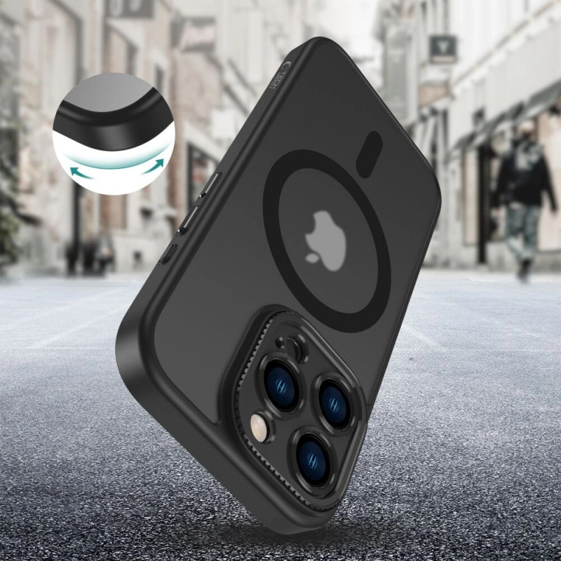Custodia MagSafe Tech-Protect MagCam per Apple iPhone 16 Pro Max, nero opaco