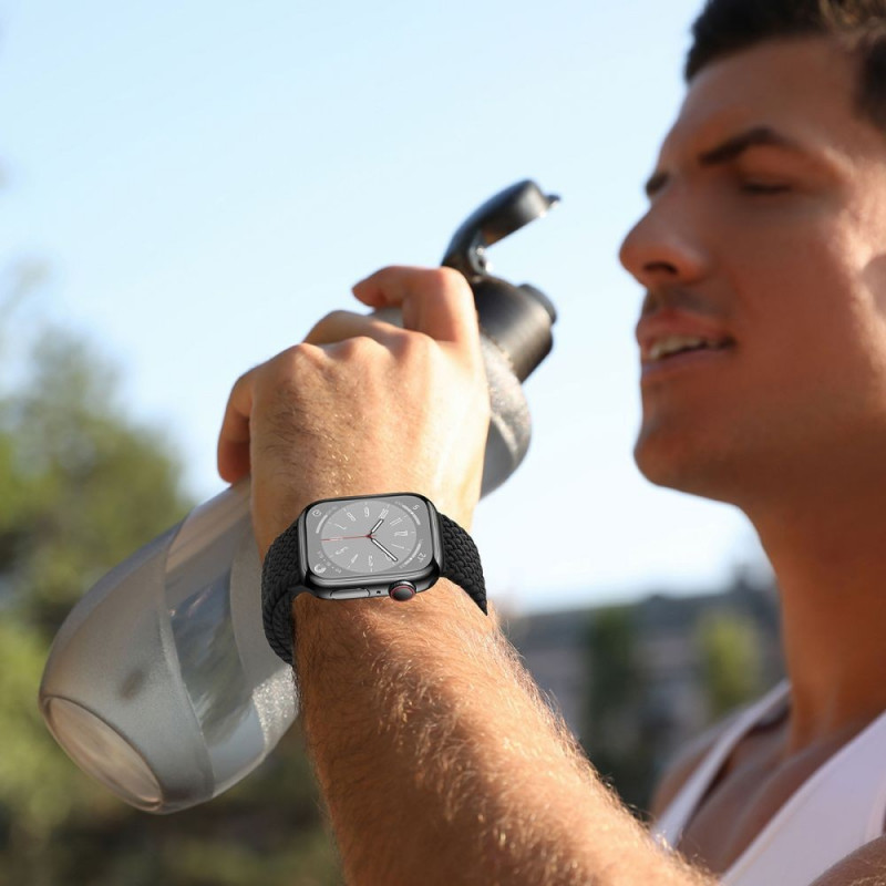 Cinturino Tech-Protect Nylonmag per Apple Watch 4/5/6/7/8/9/SE/Ultra 1/2, 42/44/45/49 mm, grigio oliva