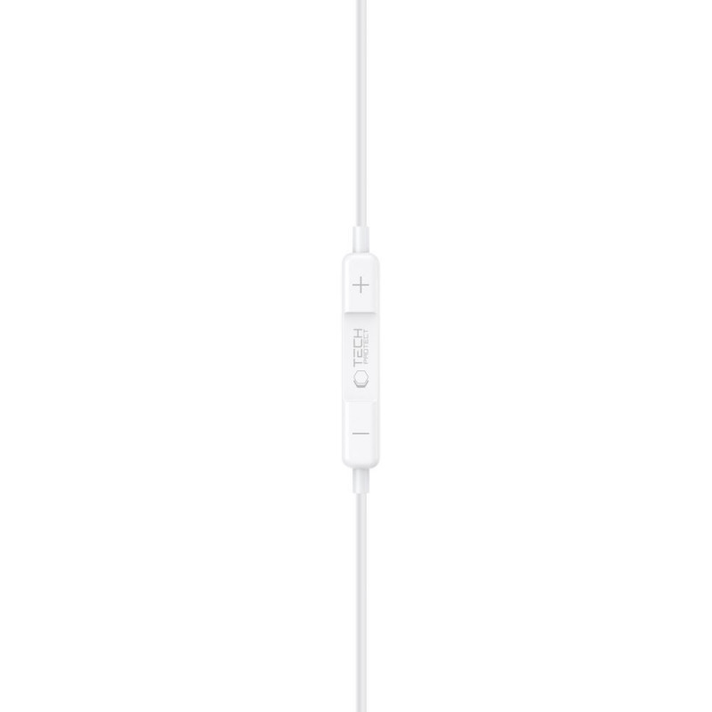 Cuffie con filo Tech-Protect Ultraboost Core G3 Mini Jack 3.5 mm, bianche