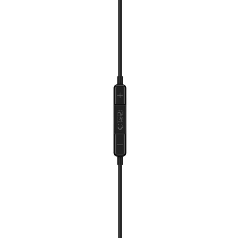 Cuffie con filo Tech-Protect Ultraboost Core G3 Mini Jack 3.5 mm, nere