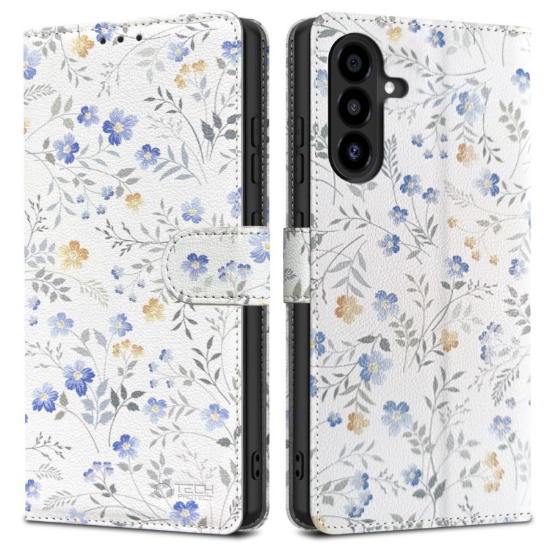 Custodia portafoglio Tech-Protect per Samsung Galaxy A17 / A18 / A26 4G / 5G, Spring Flowers
