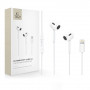 Cuffie auricolari con filo Tech-Protect Ultraboost Core G2 Lightning, bianche (THP4681)