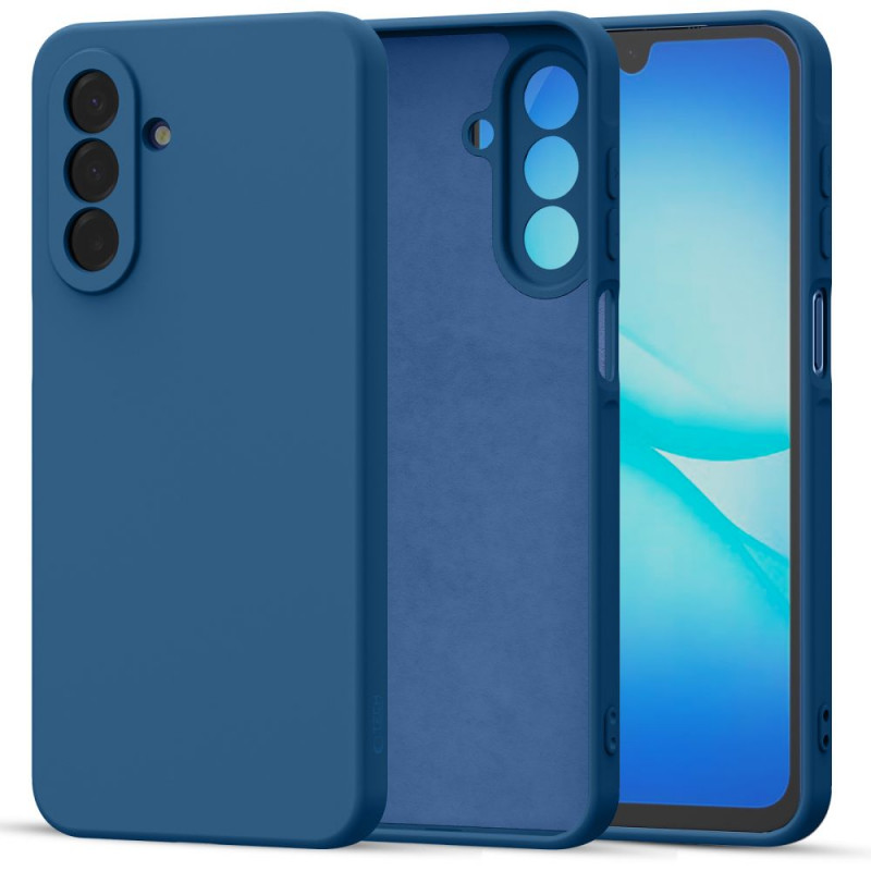 Custodia in silicone Tech-Protect Icon per Samsung Galaxy A17 / A18 4G / 5G, blu navy (THP4715)