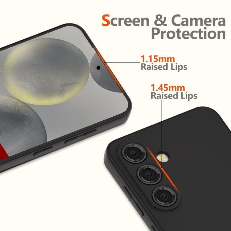Custodia in silicone Tech-Protect Icon per Samsung Galaxy A17 / A18 4G / 5G, blu navy (THP4715)