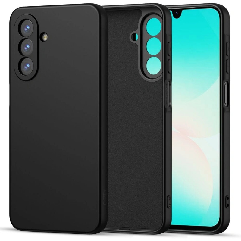 Custodia in silicone Tech-Protect Icon per Samsung Galaxy A17 / A18 4G / 5G, nera (THP4642)