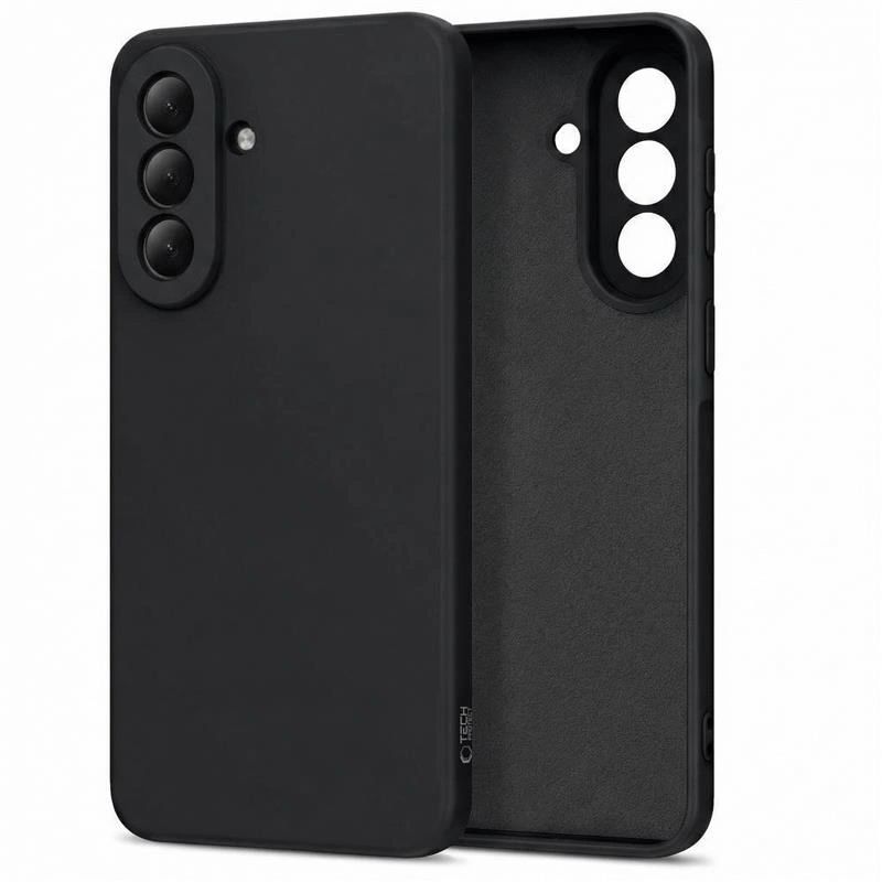 Custodia in silicone Tech-Protect Icon per Samsung Galaxy A17 / A18 4G / 5G, nera (THP4642)
