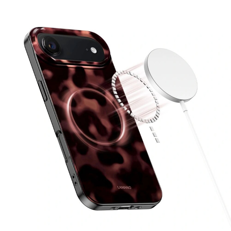 Custodia Tech-Protect Lamano MagSafe per Apple iPhone Air, nera e rossa