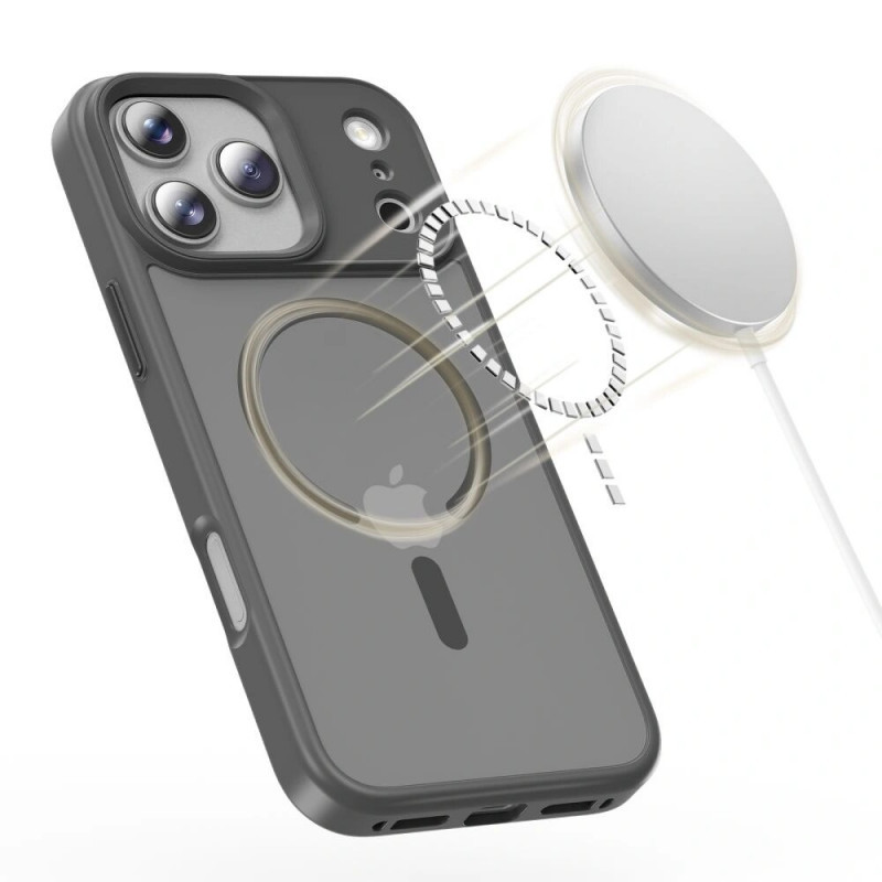 Custodia Tech-Protect Magmat MagSafe per Apple iPhone 17 Pro Max, grigio pastello opaco