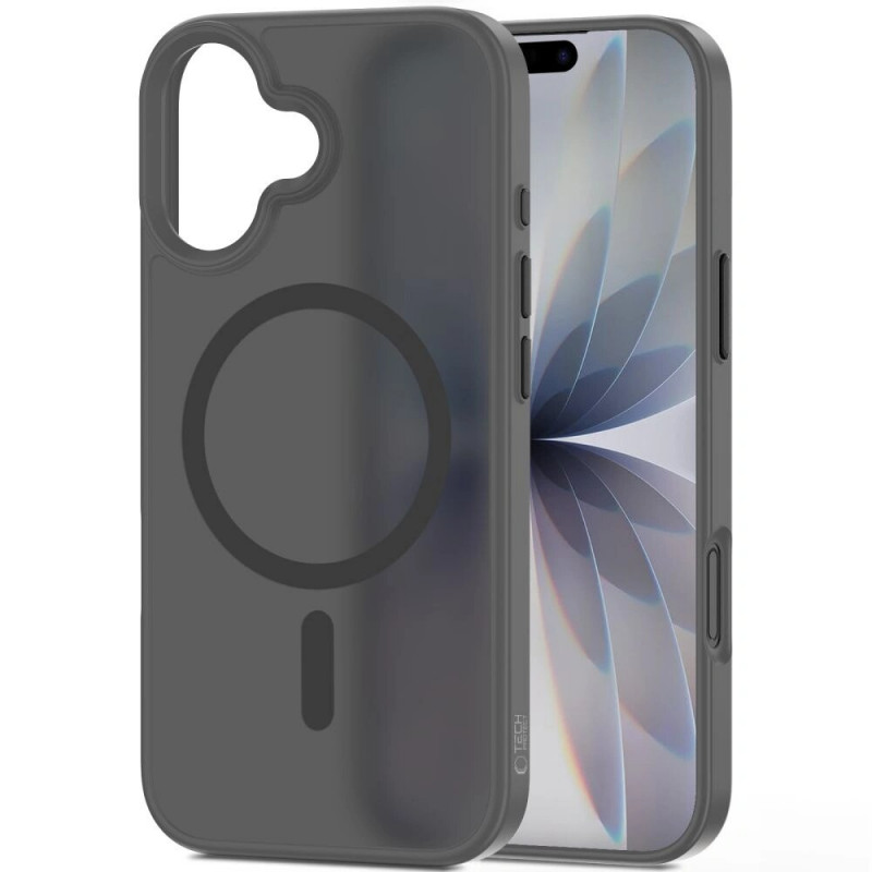 Custodia MagSafe Tech-Protect Magmat THP4950 per Apple iPhone 17, grigio pastello opaco