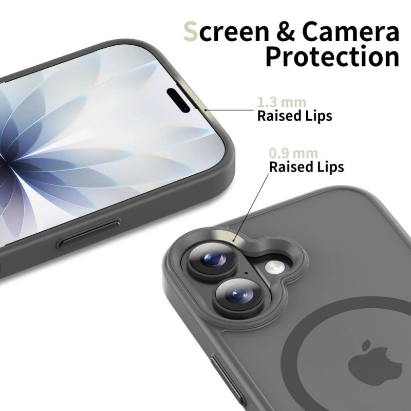 Custodia MagSafe Tech-Protect Magmat THP4950 per Apple iPhone 17, grigio pastello opaco