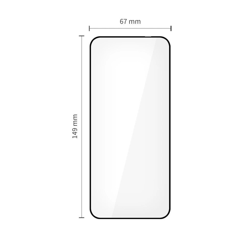 Tech-Protect Glass Fit+ Vetro temperato per Motorola Edge 50 Neo / 60 Neo, nero (2 pz)