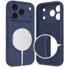 Custodia in silicone MagSafe Tech-Protect per Apple iPhone 17 Pro, Deep Blue