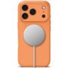 Custodia in silicone MagSafe Tech-Protect per Apple iPhone 17 Pro, arancione cosmico