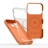 Custodia in silicone MagSafe Tech-Protect per Apple iPhone 17 Pro, arancione cosmico