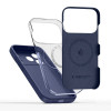 Custodia in silicone MagSafe Tech-Protect per Apple iPhone 17 Pro Max, Deep Blue