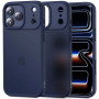 Custodia Tech-Protect Magmat per Apple iPhone 17 Pro, opaca Deep Blue