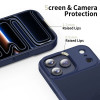 Custodia Tech-Protect Magmat per Apple iPhone 17 Pro, opaca Deep Blue
