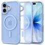 Custodia Tech-Protect MagMat MagSafe per Apple iPhone 17, blu nebbia opaco