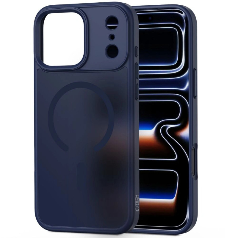 Custodia Tech-Protect Magmat MagSafe per Apple iPhone 17 Pro, Deep Blue opaco