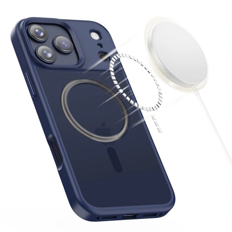 Custodia Tech-Protect Magmat MagSafe per Apple iPhone 17 Pro, Deep Blue opaco