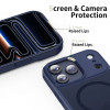Custodia Tech-Protect Magmat MagSafe per Apple iPhone 17 Pro, Deep Blue opaco