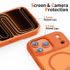 Custodia Tech-Protect Magmat MagSafe per Apple iPhone 17 Pro Max, arancione cosmico opaco