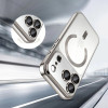 Custodia MagSafe Tech-Protect MagFlex per Apple iPhone 17 Pro Max, argento brillante