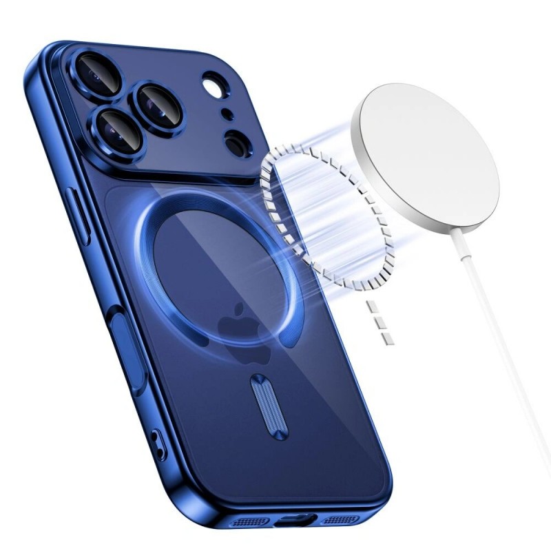 Custodia MagSafe Tech-Protect MagFlex per Apple iPhone 17 Pro Max, Shiny Deep Blue