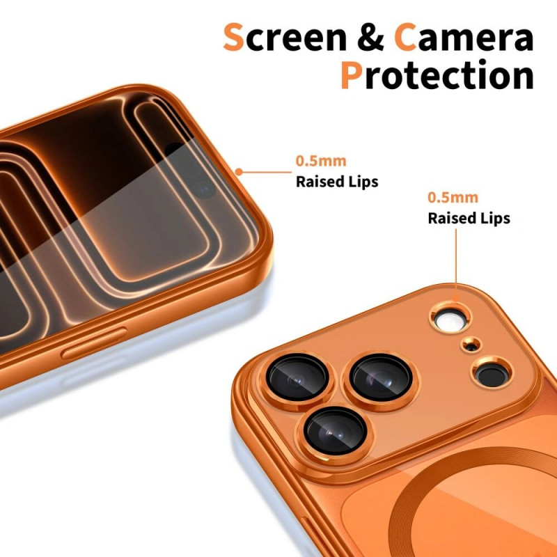 Custodia MagFlex MagSafe Tech-Protect per Apple iPhone 17 Pro Max, arancione cosmico brillante