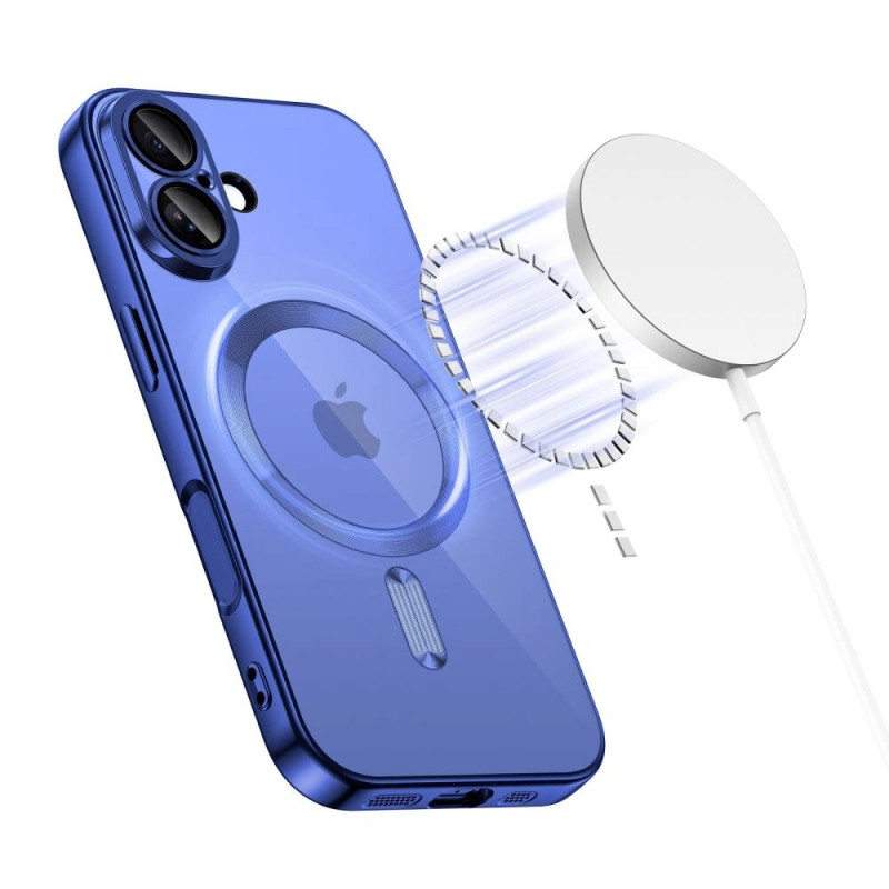 Custodia MagFlex MagSafe Tech-Protect per Apple iPhone 17, blu nebbia brillante