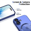 Custodia MagFlex MagSafe Tech-Protect per Apple iPhone 17, blu nebbia brillante
