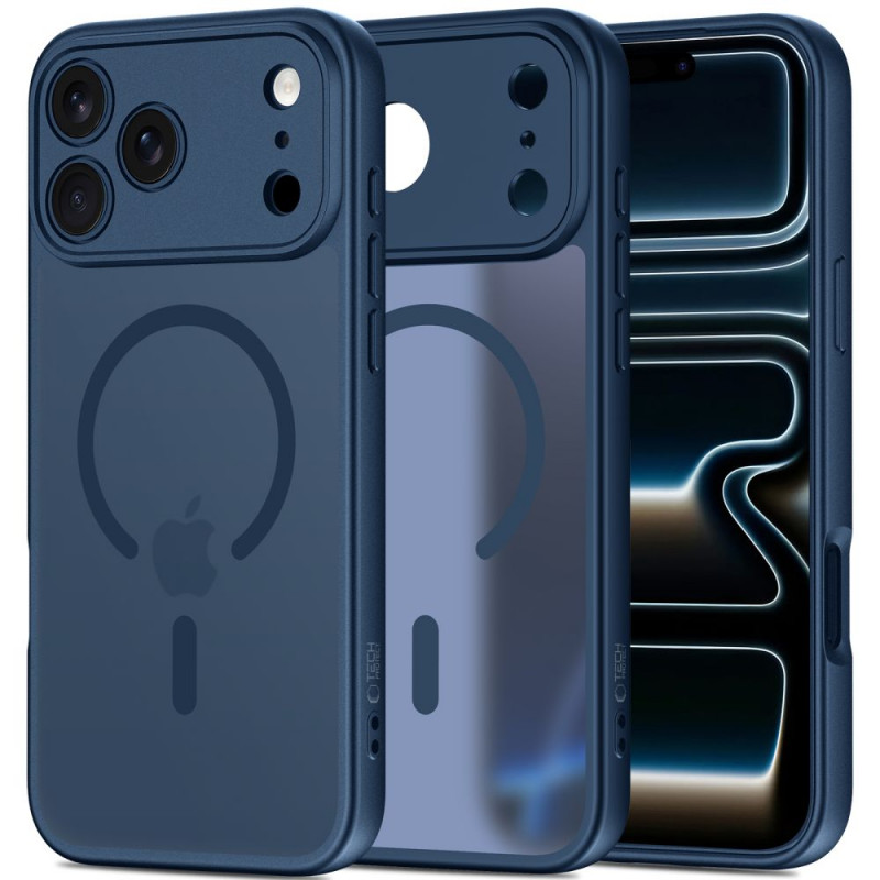 Custodia MagSafe Tech-Protect BasicMag per Apple iPhone 17 Pro, opaca Deep Blue