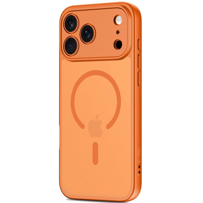 Custodia MagSafe Tech-Protect BasicMag per Apple iPhone 17 Pro Max, arancione cosmico opaco