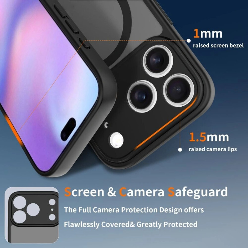 Custodia MagSafe Tech-Protect BasicMag per Apple iPhone 17 Pro Max, arancione cosmico opaco