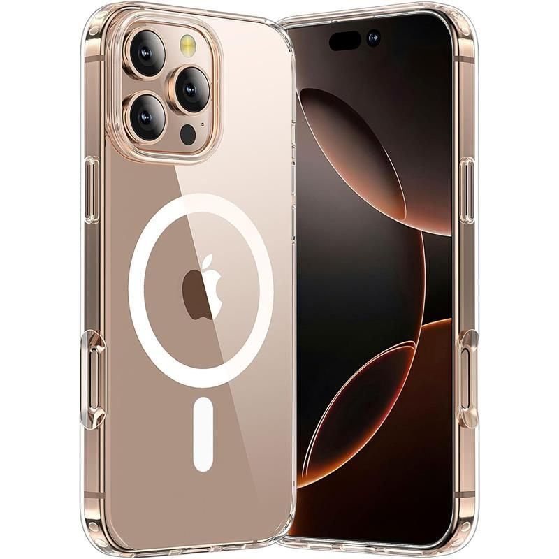 Custodia Tech-Protect TP Flex MagSafe per Apple iPhone 16 Pro Max, trasparente