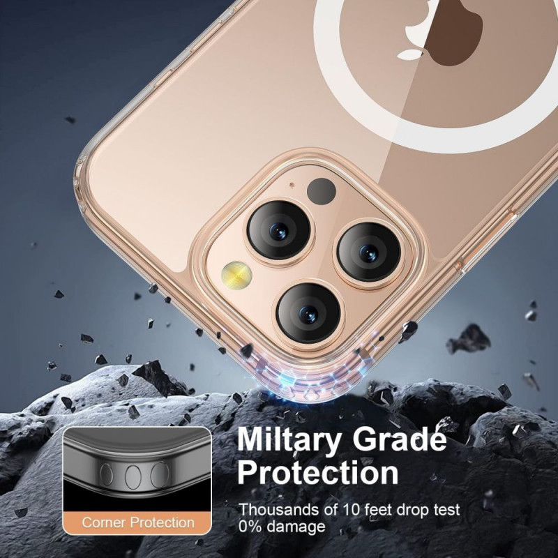 Custodia Tech-Protect TP Flex MagSafe per Apple iPhone 16 Pro Max, trasparente
