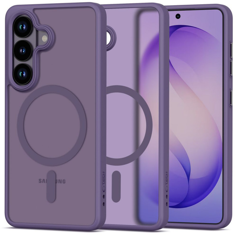Custodia MagSafe Tech-Protect Magmat per Samsung Galaxy S26, viola cobalto opaco